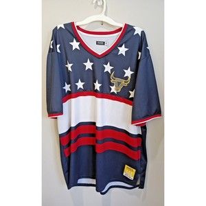 Huge Exchange Mens Patriotic Jersey V-Neck Size 5x Athletic Top